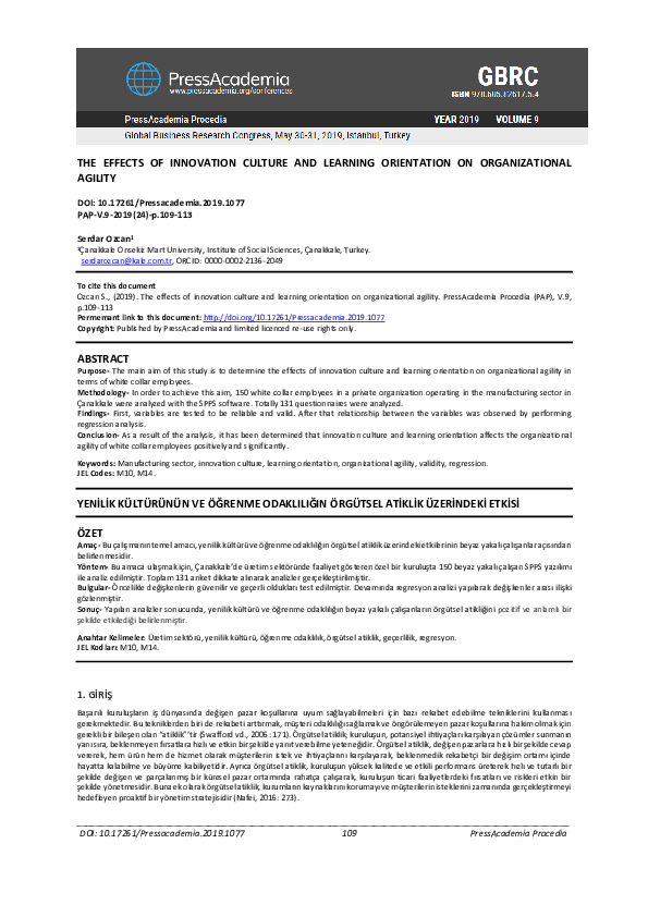 (PDF) The effects of innovation culture and learning orientation on ...
