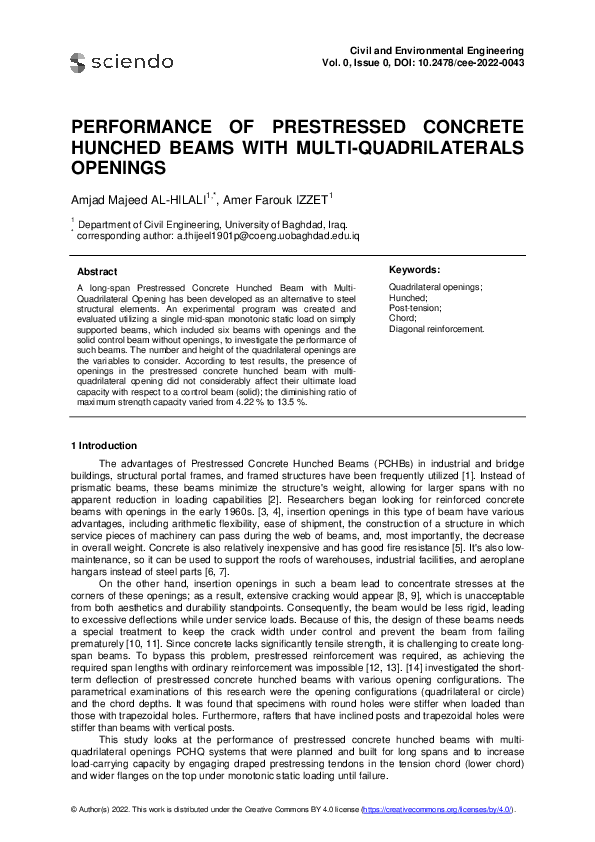 (PDF) Performance of Prestressed Concrete Hunched Beams with Multi ...