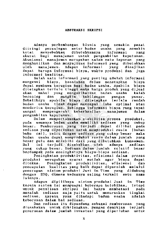 (PDF) Pemanfaatan dan Penerapan Sistem Produksi Just in Time dalam ...