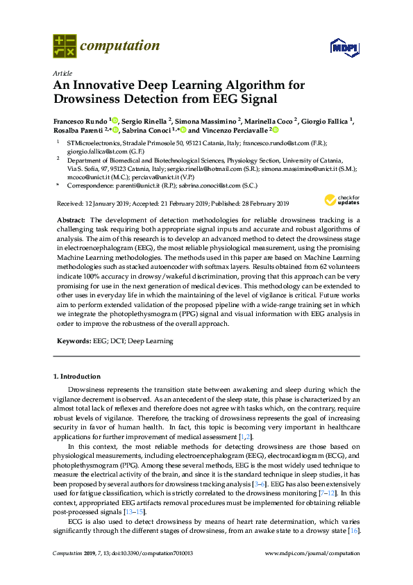 (PDF) An Innovative Deep Learning Algorithm for Drowsiness Detection ...
