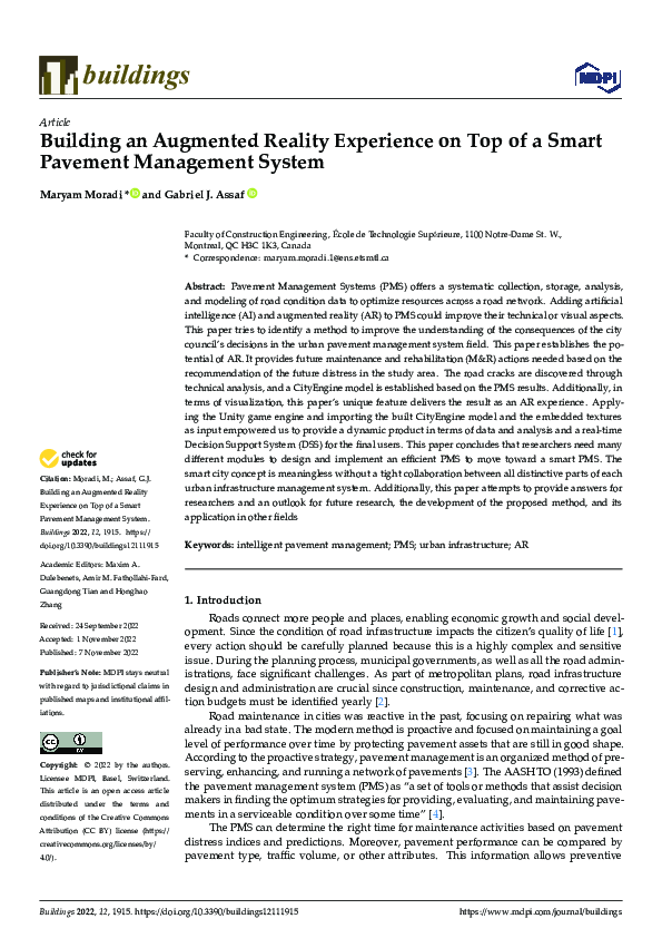 (PDF) Building an Augmented Reality Experience on Top of a Smart ...