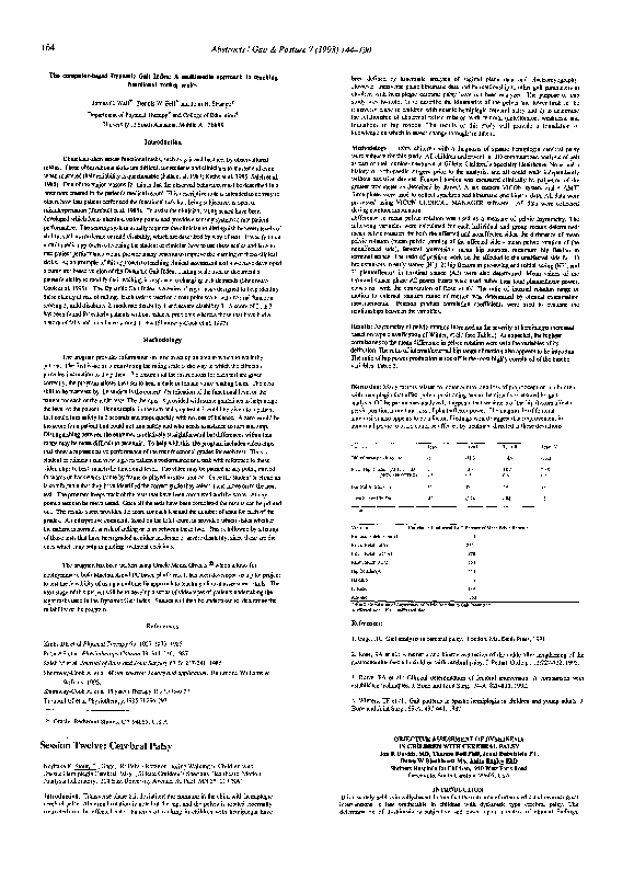(PDF) Pelvic rotation during walking in children with spastic ...