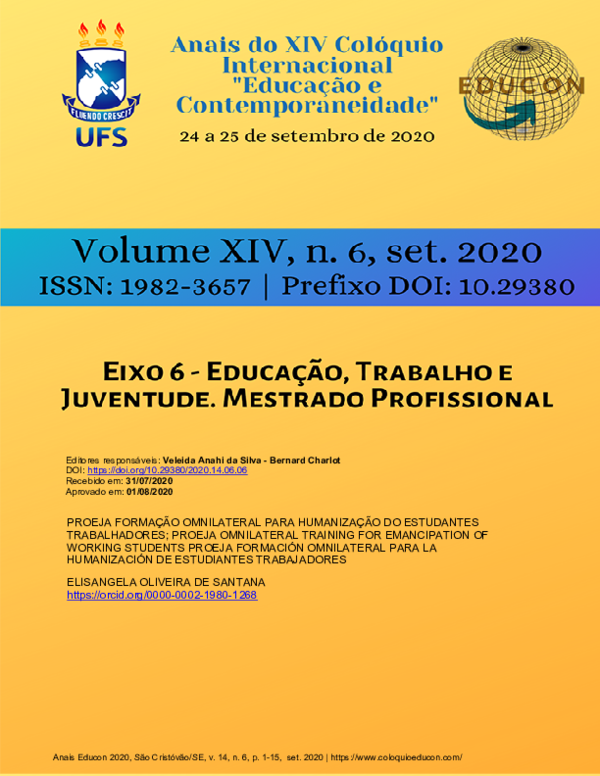(PDF) Proeja: Formação Omnilateral Para Humanização Dos Estudantes ...