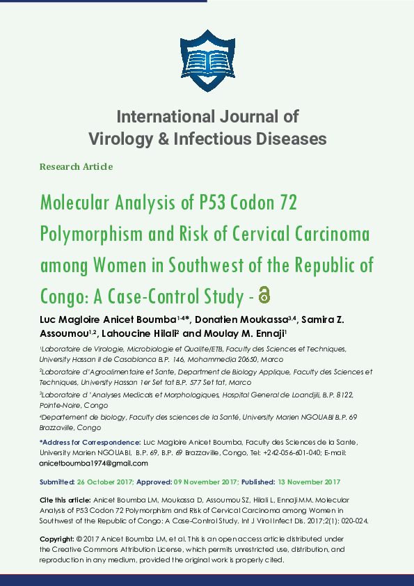 (PDF) Molecular Analysis of P53 Codon 72 Polymorphism and Risk of ...