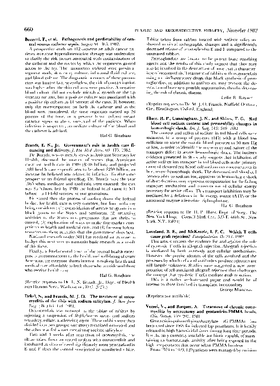 (PDF) Treatment of Chronic Osteomyelitis by Necrectomy and Gentamicin ...