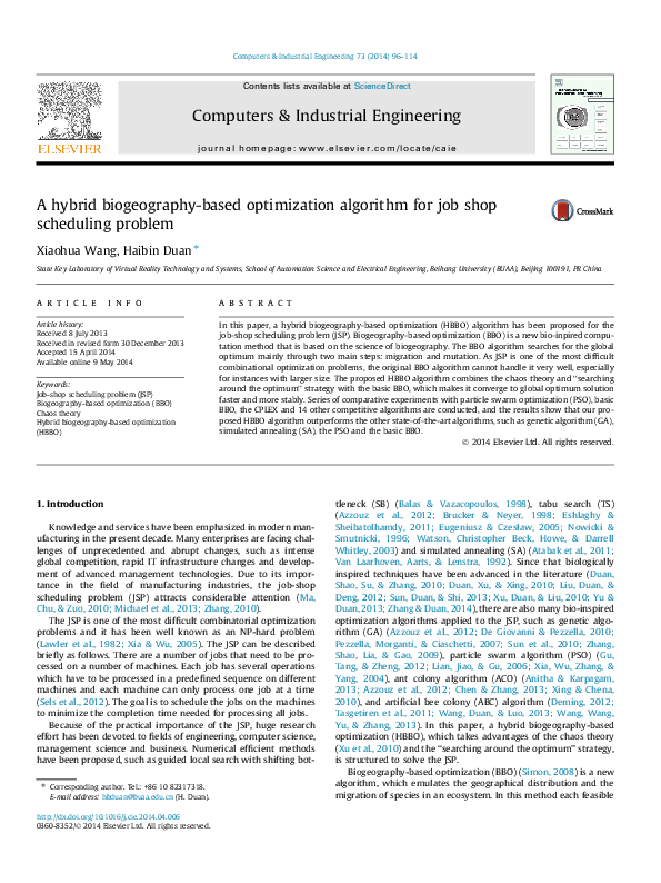 (PDF) A hybrid biogeography-based optimization algorithm for job shop ...