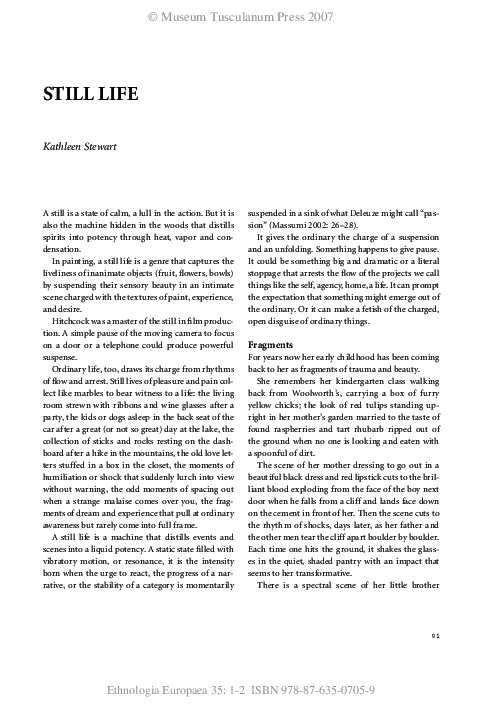 (PDF) Still Life