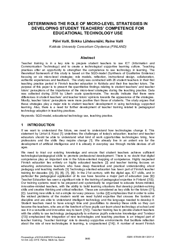 (PDF) Determining the Role of Micro-Level Strategies in Developing ...