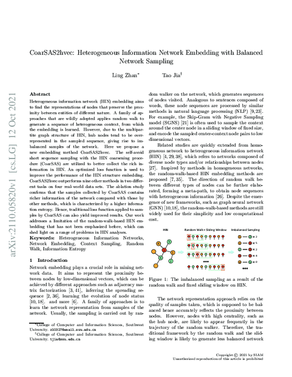 (PDF) CoarSAS2hvec: Heterogeneous Information Network Embedding with ...