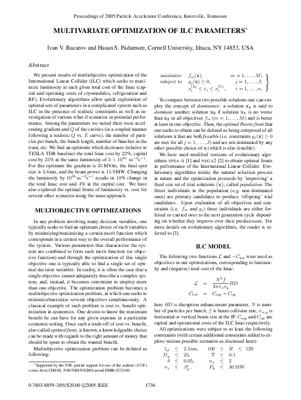 (PDF) Multivariate Optimization of ILC Parameters