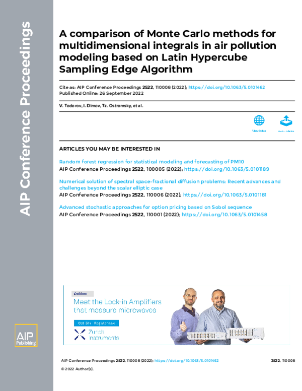 (PDF) A comparison of Monte Carlo methods for multidimensional ...