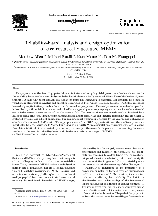 (PDF) Reliability-based analysis and design optimization of ...