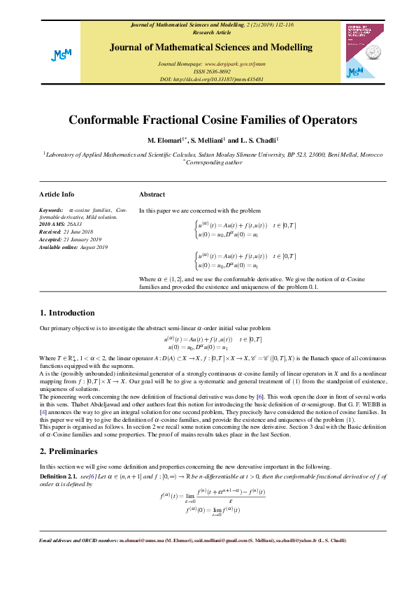 (PDF) Generalized conformable fractional operators