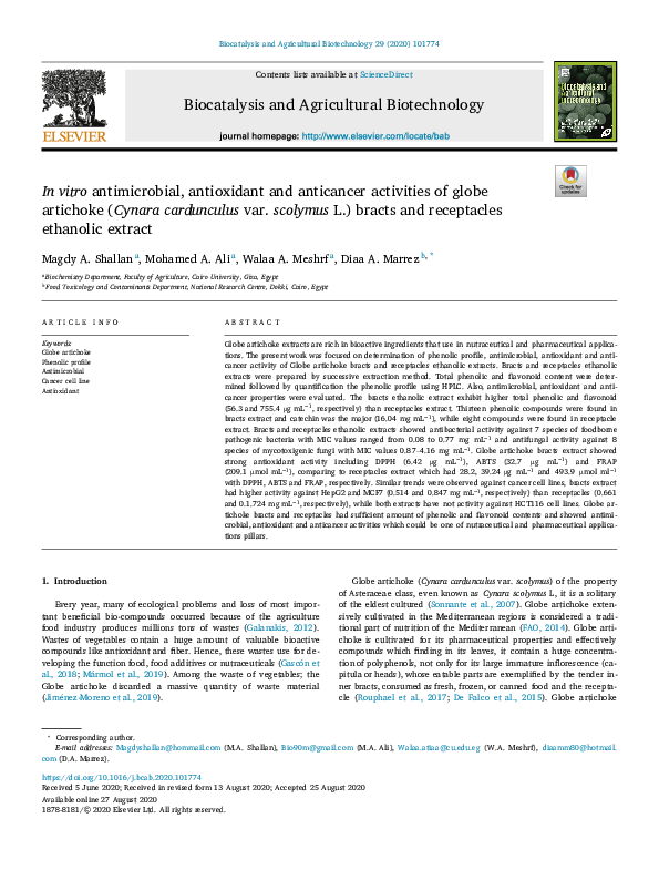 (PDF) In Vitro Antimicrobial, Antioxidant and Anticancer Studies of ZnO ...