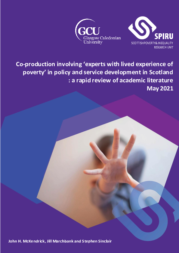 (PDF) Co-Production Involving ‘Experts with Lived Experience of Poverty ...