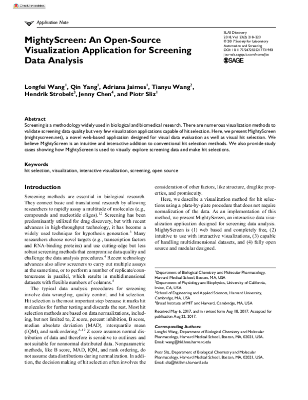 (PDF) MightyScreen: An Open-Source Visualization Application for ...