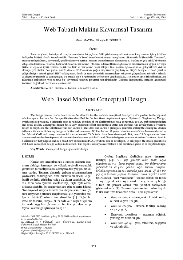 (PDF) Web Based Machine Conceptual Design