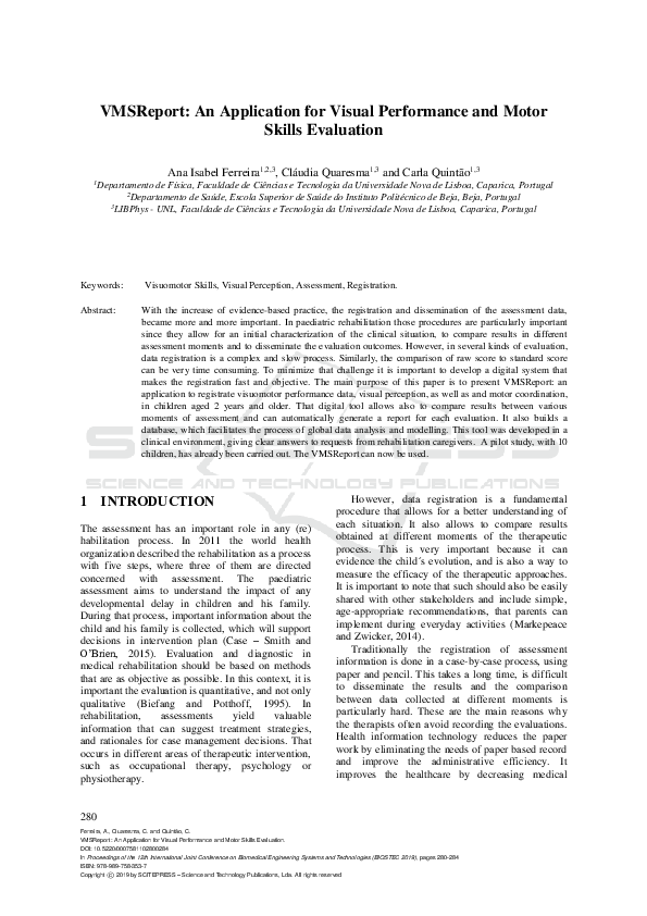 (PDF) VMSReport: An Application for Visual Performance and Motor Skills ...
