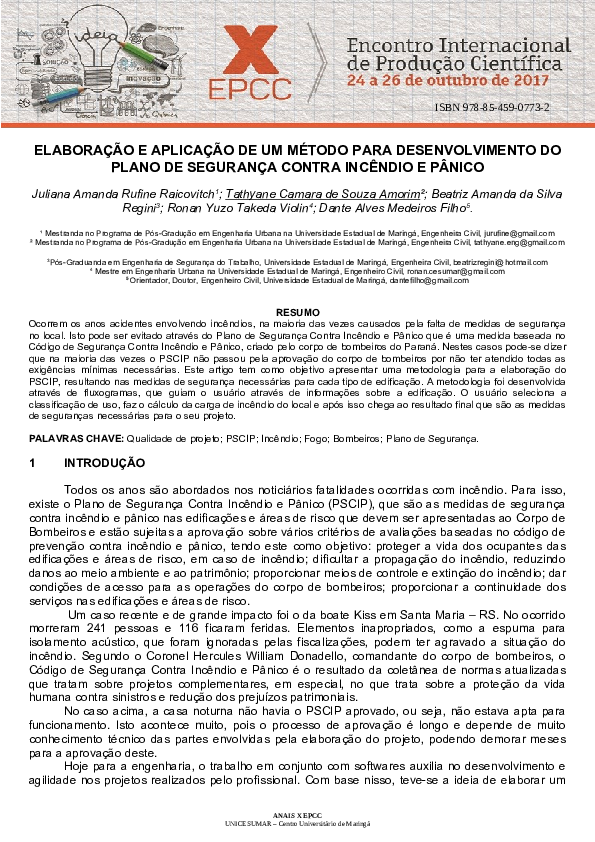 (PDF) Elaboração e Aplicação De Um Método Para Desenvolvimento Do Plano ...