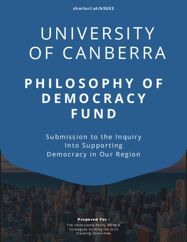(PDF) Submission to the Australian Parliamentary Inquiry into ...