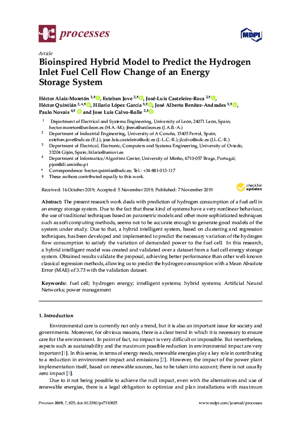 (PDF) Bioinspired Hybrid Model to Predict the Hydrogen Inlet Fuel Cell ...