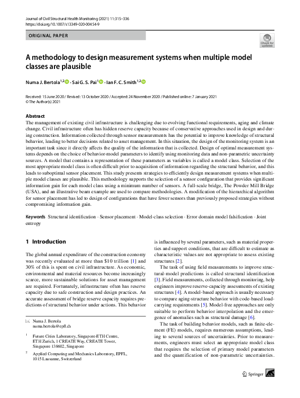 (PDF) A methodology to design measurement systems when multiple model ...