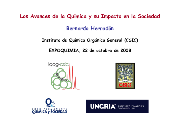 (PDF) Los Avances de la Química y su Impacto en la Sociedad