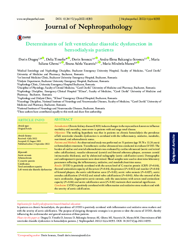 (PDF) Determinants of left ventricular diastolic dysfunction in ...