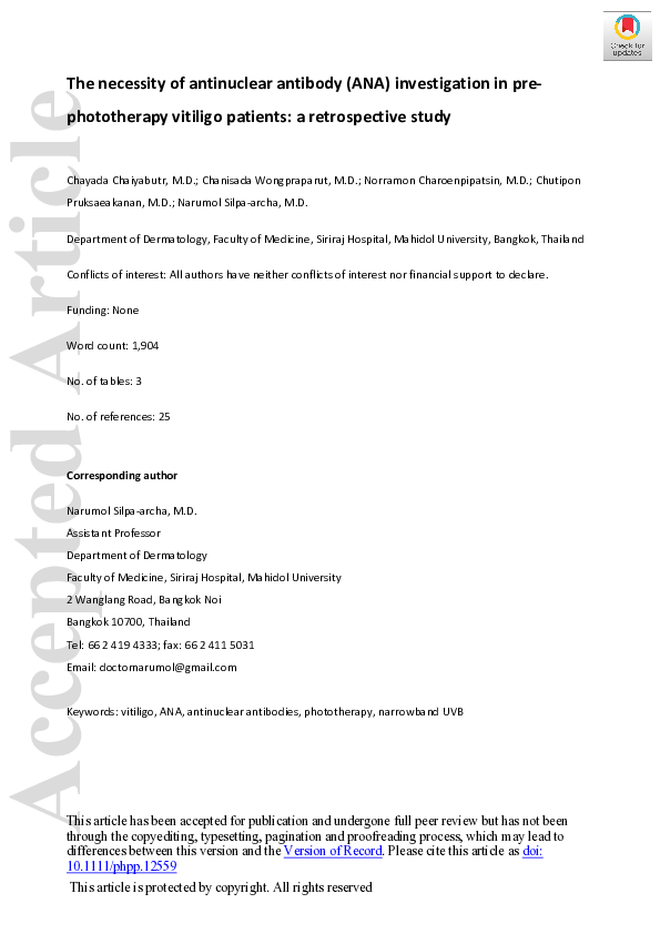 (PDF) The necessity of antinuclear antibody investigation in pre ...