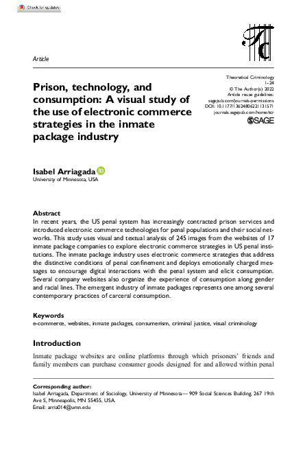 (PDF) Prison, technology, and consumption: A visual study of the use of ...