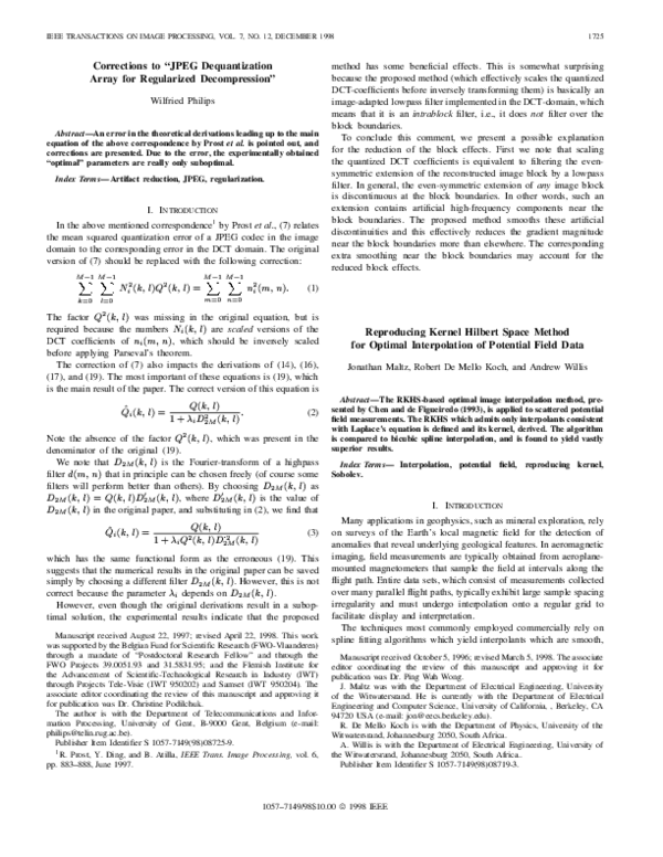 (PDF) Reproducing kernel Hilbert space method for optimal interpolation ...