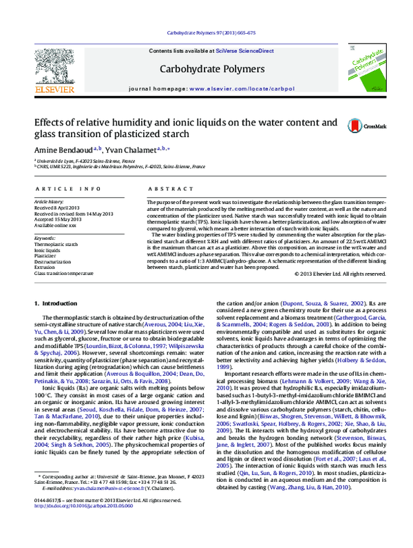(PDF) Effects of relative humidity and ionic liquids on the water ...