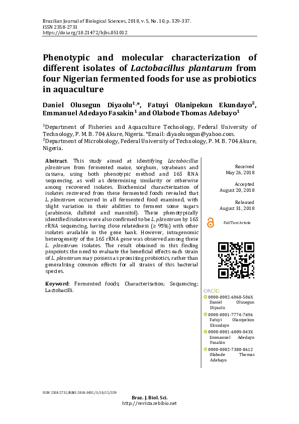 (PDF) Phenotypic and molecular characterization of different isolates ...