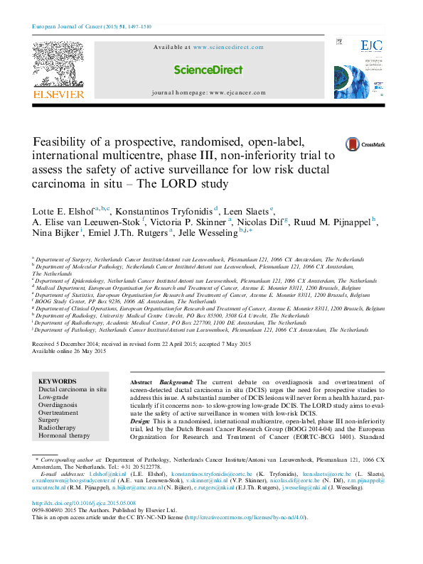 (PDF) Feasibility of a prospective, randomised, open-label ...