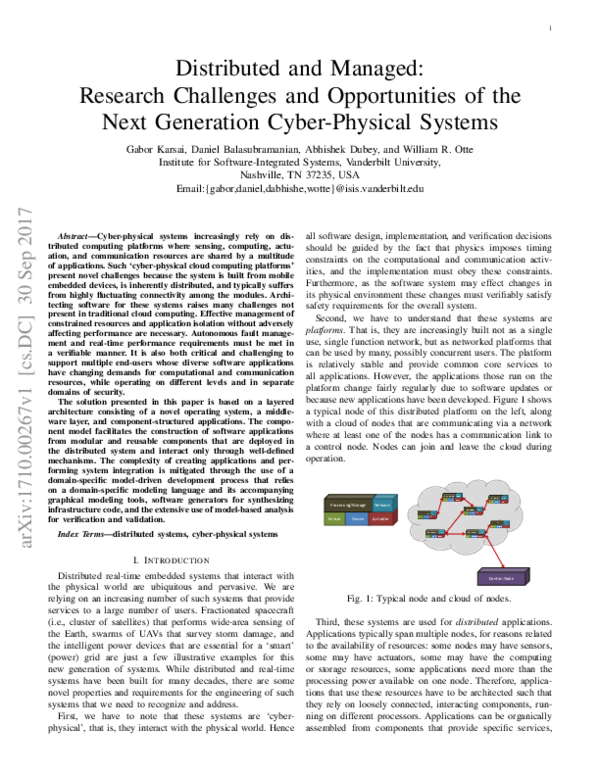 (PDF) Distributed and Managed: Research Challenges and Opportunities of ...