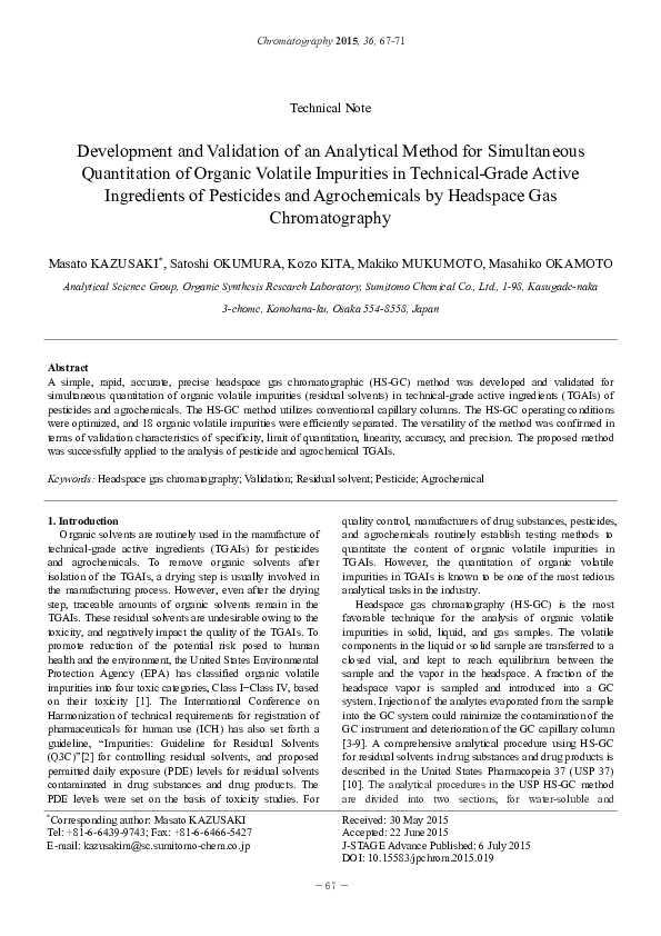 (PDF) Development and Validation of Analytical Method for Simultaneous ...
