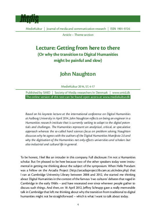 (PDF) Lecture: Getting from here to there