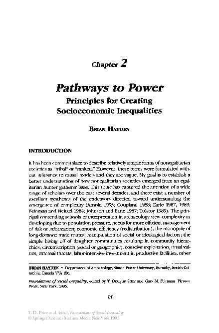 (PDF) Pathways to Power