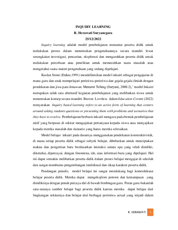 (PDF) INQUIRY LEARNING