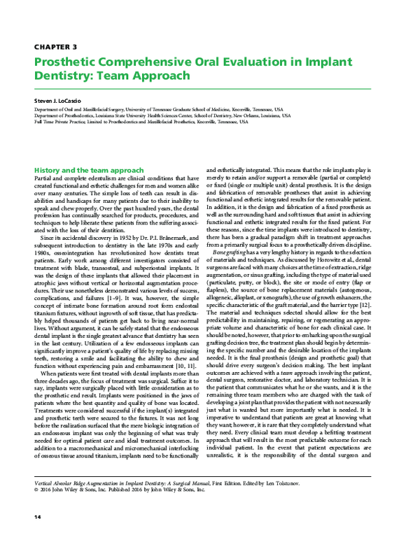 (PDF) Vertical Alveolar Ridge Augmentation in Implant Dentistry
