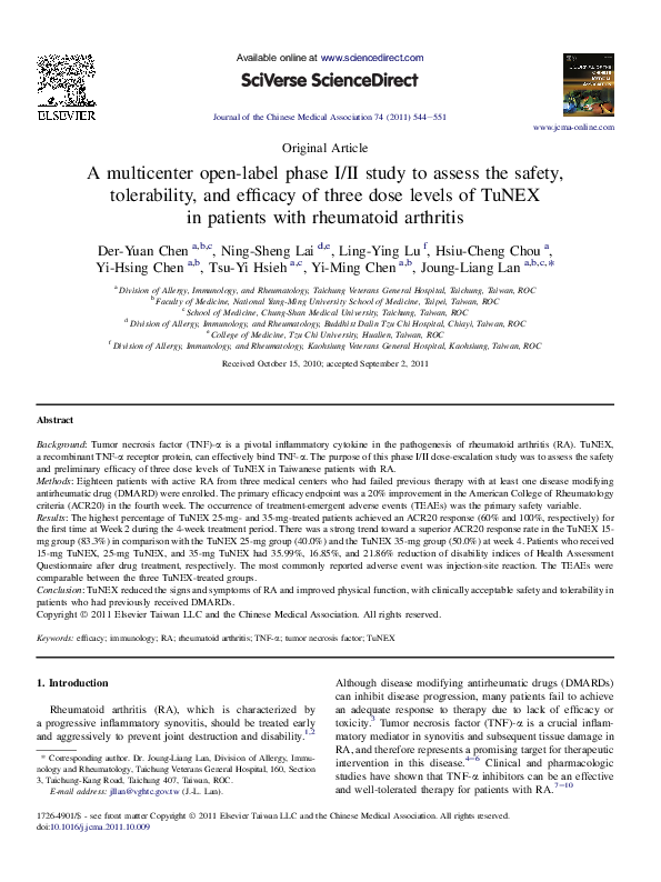 (PDF) A multicenter open-label phase I/II study to assess the safety ...