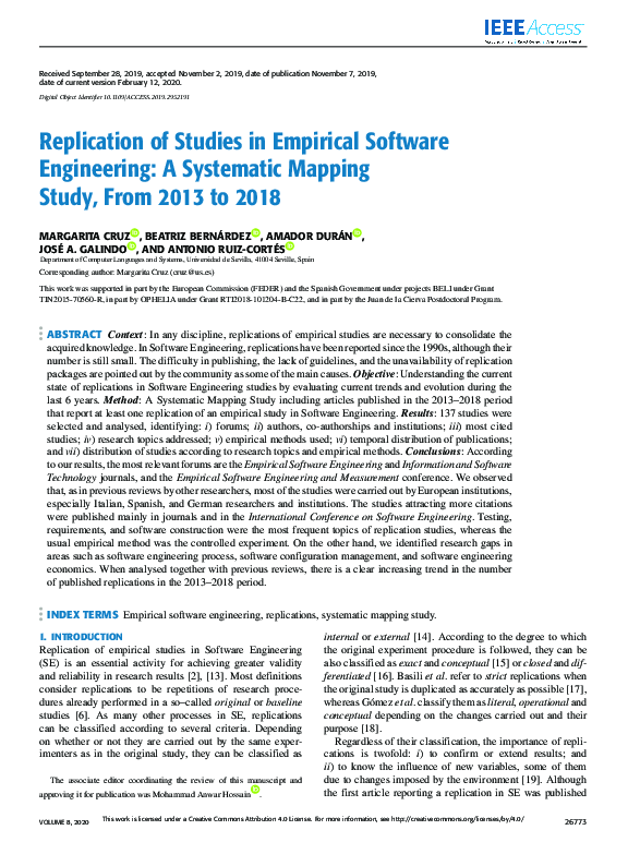 (PDF) Replication of Studies in Empirical Software Engineering: A ...