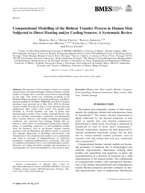 (PDF) Computational Modelling of the Bioheat Transfer Process in Human ...