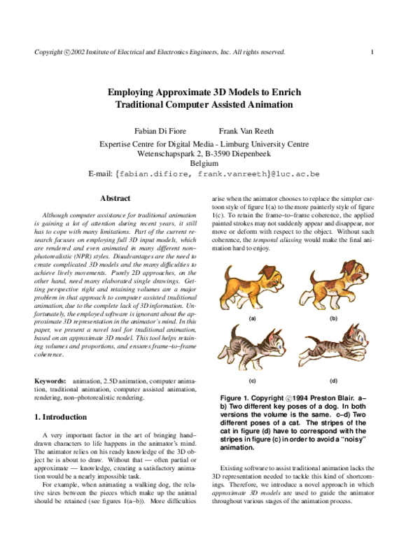 (PDF) Employing approximate 3D models to enrich traditional computer ...