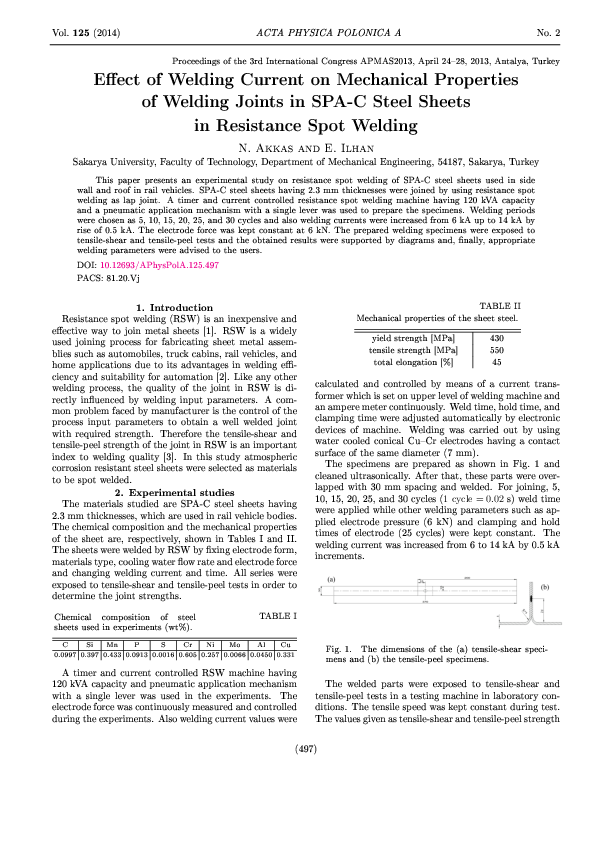 (PDF) Effect of Welding Current on Mechanical Properties of Welding ...