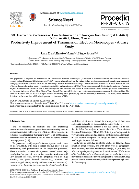 (PDF) Productivity Improvement of Transmission Electron Microscopes - A ...