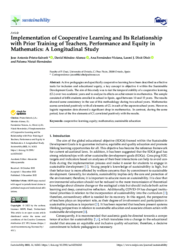 (PDF) Implementation of Cooperative Learning and Its Relationship with ...