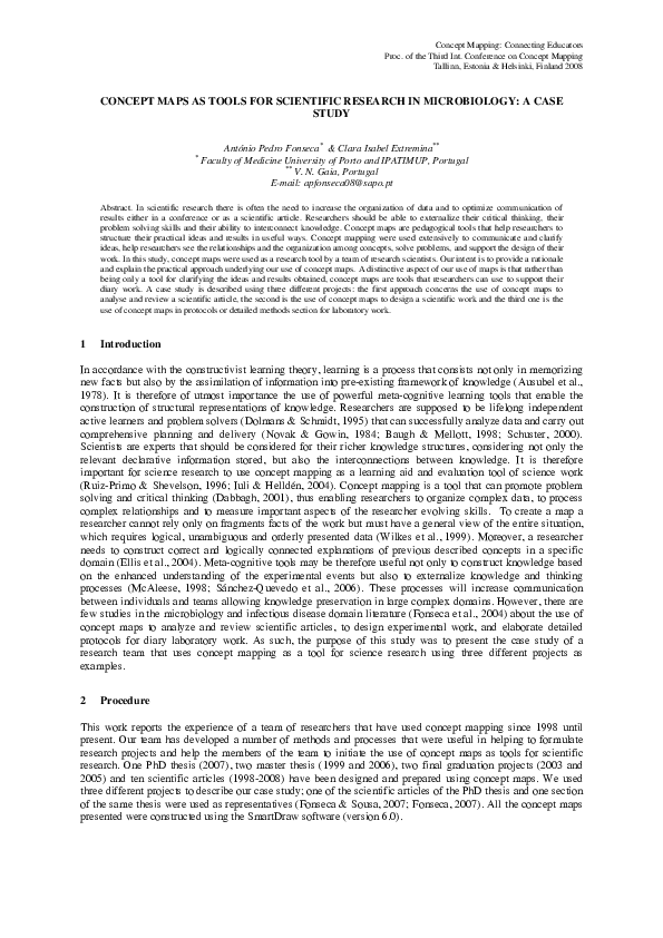 (PDF) Concept Maps a Tools for Scientific Research in Microbiology: a ...