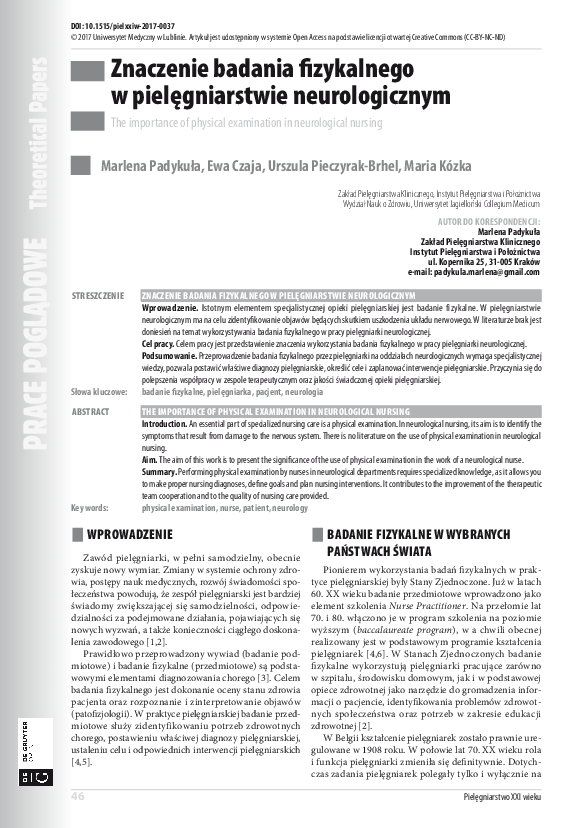Importance Of Physical Examination
