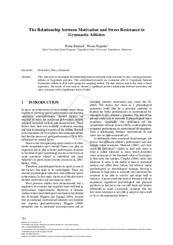(PDF) The Relationship between Motivation and Stress Resistance in ...